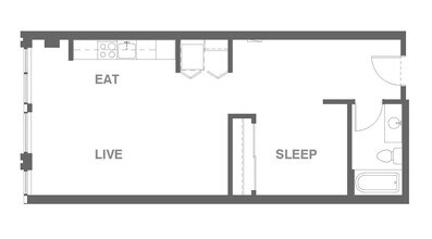 1x1 I Open 0503 floor plan